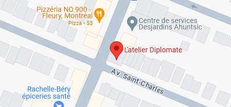 Google Map L’Atelier Diplomate